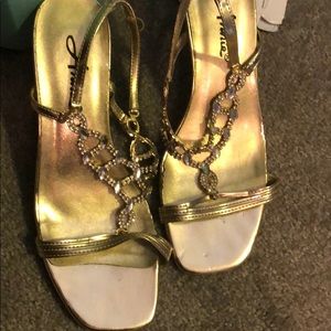 Gold sandals